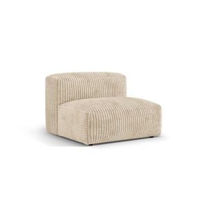 Modul pentru canapea, 1 loc, Martina-212, Micadoni Home, 92x106x75 cm, velur, bej deschis imagine