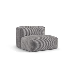 Modul pentru canapea, 1 loc, Martina-212, Micadoni Home, 92x106x75 cm, velur, gri deschis imagine