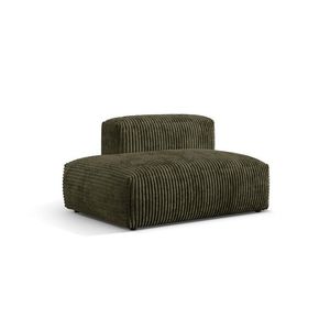 Modul stanga pentru canapea, 2 locuri, Martina-212, Micadoni Home, 133x106x75 cm, velur, verde muschi imagine