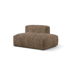 Modul dreapta pentru canapea, 2 locuri, Martina-212, Micadoni Home, 133x106x75 cm, velur, maro ghinda imagine