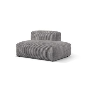 Modul dreapta pentru canapea, 2 locuri, Martina-212, Micadoni Home, 133x106x75 cm, velur, gri deschis imagine
