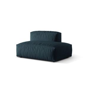 Modul dreapta pentru canapea, 2 locuri, Martina-169, Micadoni Home, 133x106x75 cm, tesatura structurata catifelata, albastru jeans imagine