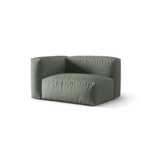 Modul stanga pentru canapea, 1 loc, Martina-169, Micadoni Home, 121x106x75 cm, tesatura structurata catifelata, verde muschi imagine