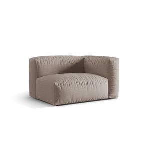 Modul dreapta pentru canapea, 1 loc, Martina-169, Micadoni Home, 121x106x75 cm, tesatura structurata catifelata, bej inchis imagine