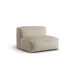 Modul pentru canapea, 1 loc, Martina-169, Micadoni Home, 92x106x75 cm, tesatura structurata catifelata, bej deschis imagine