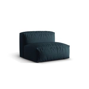 Modul pentru canapea, 1 loc, Martina-169, Micadoni Home, 92x106x75 cm, tesatura structurata catifelata, albastru jeans imagine