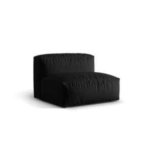 Modul pentru canapea, 1 loc, Martina-169, Micadoni Home, 92x106x75 cm, tesatura structurata catifelata, negru imagine