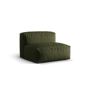 Modul pentru canapea, 1 loc, Martina-169, Micadoni Home, 92x106x75 cm, tesatura structurata catifelata, verde imagine