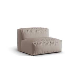 Modul pentru canapea, 1 loc, Martina-169, Micadoni Home, 92x106x75 cm, tesatura structurata catifelata, bej inchis imagine