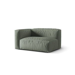 Modul stanga pentru canapea, 1 loc, Martina-169, Micadoni Home, 160x106x75 cm, tesatura structurata catifelata, verde muschi imagine