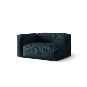 Modul stanga pentru canapea, 1 loc, Martina-169, Micadoni Home, 160x106x75 cm, tesatura structurata catifelata, albastru jeans imagine