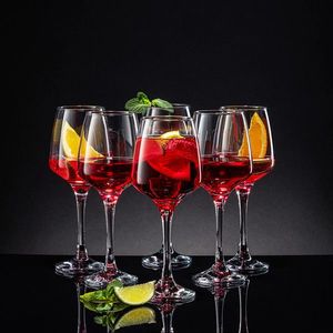 Set 6 pahare pentru vin Sparkle, Ambition, 400 ml, sticla, transparent imagine