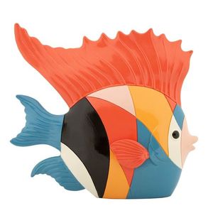 Figurina decorativa Fish Rubic, Mauro Ferretti, 28x8x25 cm, polirasina, multicolor imagine