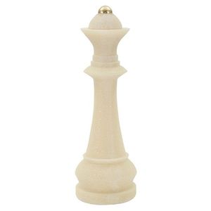 Statueta / figurina decorativa Queen Quarzy, Mauro Ferretti, 12x12x36 cm, polirasina, alb/auriu imagine