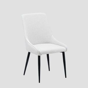 Scaun Sabor, Homla, 52x52x93.5 cm, metal/MDF/poliester, gri deschis imagine