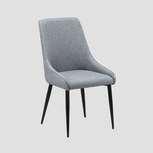 Scaun Sabor, Homla, 52x52x93.5 cm, metal/MDF/poliester, gri inchis imagine