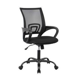 Scaun de birou Jerez, Bizzotto, 54x49x92.5 cm, otel/mesh din poliester, negru imagine