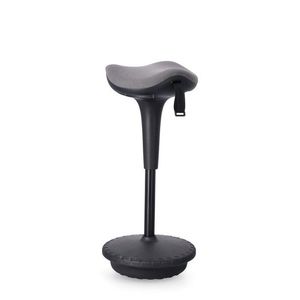Scaun cu inaltime reglabila Caleb, Bizzotto, D34x65.5-83.5 cm, nailon/poliester, gri imagine