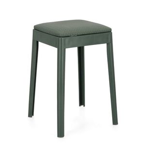 Scaun Scooby, Bizzotto, 34x34x49 cm, piele ecologica/polipropilena, verde petrol imagine