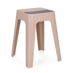Scaun Hobbit, Bizzotto, 36.5x36.5x46.5 cm, polipropilena, roz imagine