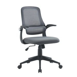 Scaun de birou Gilmore, Bizzotto, 58x55x103 cm, mesh din poliester, gri imagine