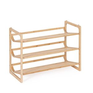 Pantofar cu 3 rafturi Cayden, Bizzotto, 71.5x33x51 cm, bambus, natural imagine
