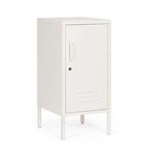 Comoda / noptiera Cambridge, Bizzotto, 2 rafturi reglabile, 40x35x76 cm, otel, crem imagine
