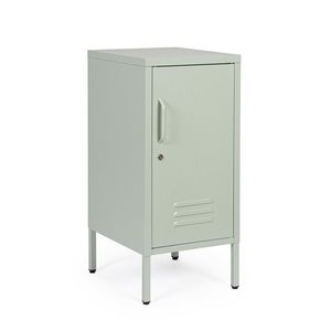Comoda / noptiera Cambridge, Bizzotto, 2 rafturi reglabile, 40x35x76 cm, otel, verde sage imagine