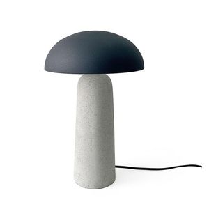 Lampa de masa Delphine, Bizzotto, D25x39.5 cm, 1 x E14, 15W, metal/ciment, gri imagine
