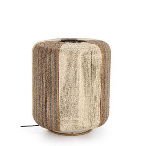 Lampa de masa Mali, Bizzotto, D34x40 cm, 1 x E27, 40W, metal/hartie impletita, bej imagine