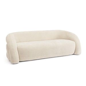 Canapea 3 locuri Clemence, Bizzotto, 200x89x61 cm, poliester, bej imagine