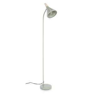 Lampadar Brill, Bizzotto, 31x20x148 cm, 1 x E27, 25W, otel/lemn de pin, verde sage imagine