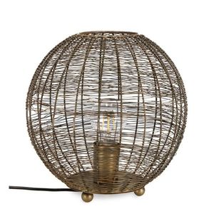 Lampa de masa Inay, Bizzotto, D26x26 cm, 1 x E27, 25W, metal, auriu imagine