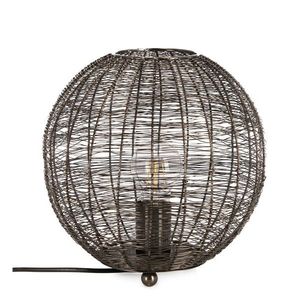 Lampa de masa Inay, Bizzotto, D26x26 cm, 1 x E27, 25W, metal, antracit imagine