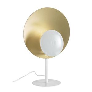 Lampa de masa Design, Bizzotto, 30x17.5x46 cm, 1 x E27, 60W, otel, alb imagine