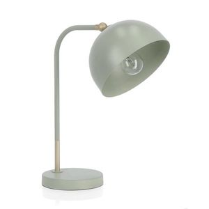 Lampa de masa Glasgow, Bizzotto, 32.5x20x41 cm, 1 x E27, 25W, otel, verde sage imagine