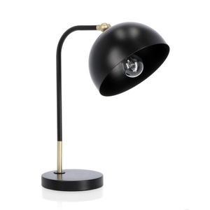 Lampa de masa Glasgow, Bizzotto, 32.5x20x41 cm, 1 x E27, 25W, otel, negru imagine