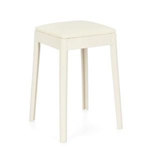 Scaun Scooby, Bizzotto, 34x34x49 cm, piele ecologica/polipropilena, alb imagine