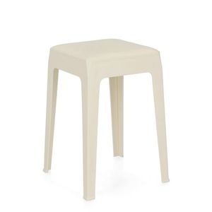 Scaun Bunny, Bizzotto, 33x33x47 cm, piele ecologica/polipropilena, alb imagine