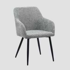 Scaun Sella, Homla, 59.5x57x83 cm, metal/poliester, gri imagine