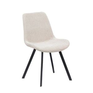 Scaun Silla, Homla, 52x60x83.5 cm, metal/poliester, bej imagine