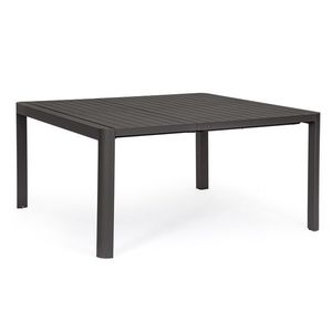 Masa extensibila pentru gradina/terasa Kiplin, Bizzotto, 149 x 97/149 x 77.5 cm, aluminiu, gri carbune imagine