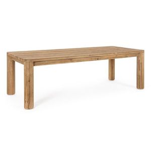Masa pentru gradina Maverick, Bizzotto, 240x100x77 cm, lemn de tec reciclat, natural imagine