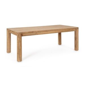 Masa pentru gradina Maverick, Bizzotto, 200x100x77 cm, lemn de tec reciclat, natural imagine