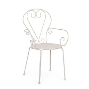 Scaun pentru gradina Etienne, Bizzotto, 49x49x89 cm, otel, invelis e-coating, finisaj mat, grej imagine