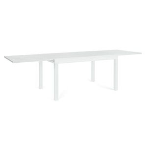 Masa extensibila pentru gradina/terasa Cliv, Bizzotto, 135 - 270 x 90 x 75 cm, aluminiu, alb imagine