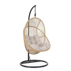 Leagan pentru gradina/terasa Martinica, Bizzotto, D95x196 cm, otel/poliester impermeabil, bej/natural imagine