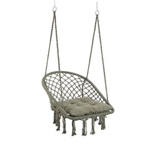 Hamac tip scaun Javier, Bizzotto, 88x69x130 cm, bumbac/poliester, verde imagine