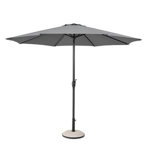 Umbrela pentru gradina/terasa Kalife, Bizzotto, 300 cm, stalp D46/48 mm, aluminiu/poliester, gri inchis imagine