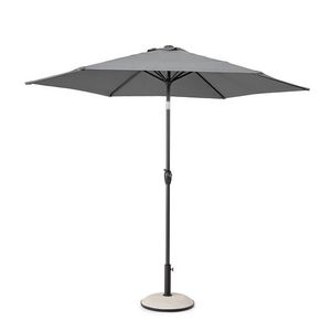 Umbrela pentru gradina/terasa Kalife, Bizzotto, 270 cm, stalp D36/38 mm, aluminiu/poliester, gri inchis imagine